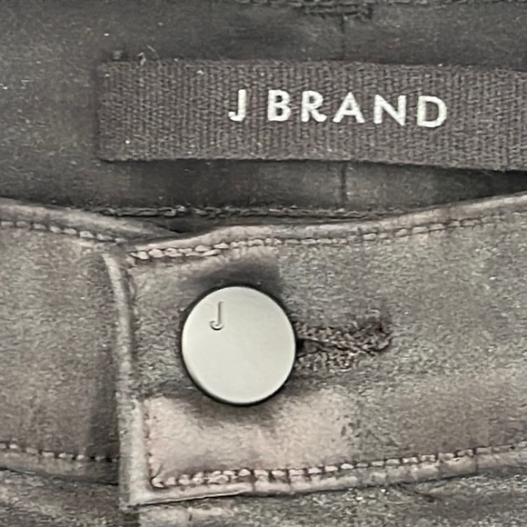 The 1 the only, Leather Lookalike black boot cut crop jeans - Picture 4 of 8